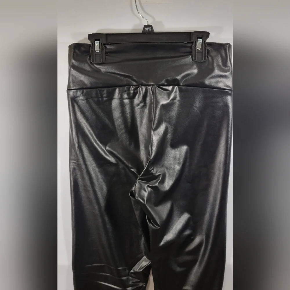 Women'sJimilaka Black Small Faux Leather Pants - Picture 4 of 6